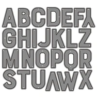 2021 new english alphabet metal cutting dies for diy craft making letter word greeting card album scrapbooking no clear stamps