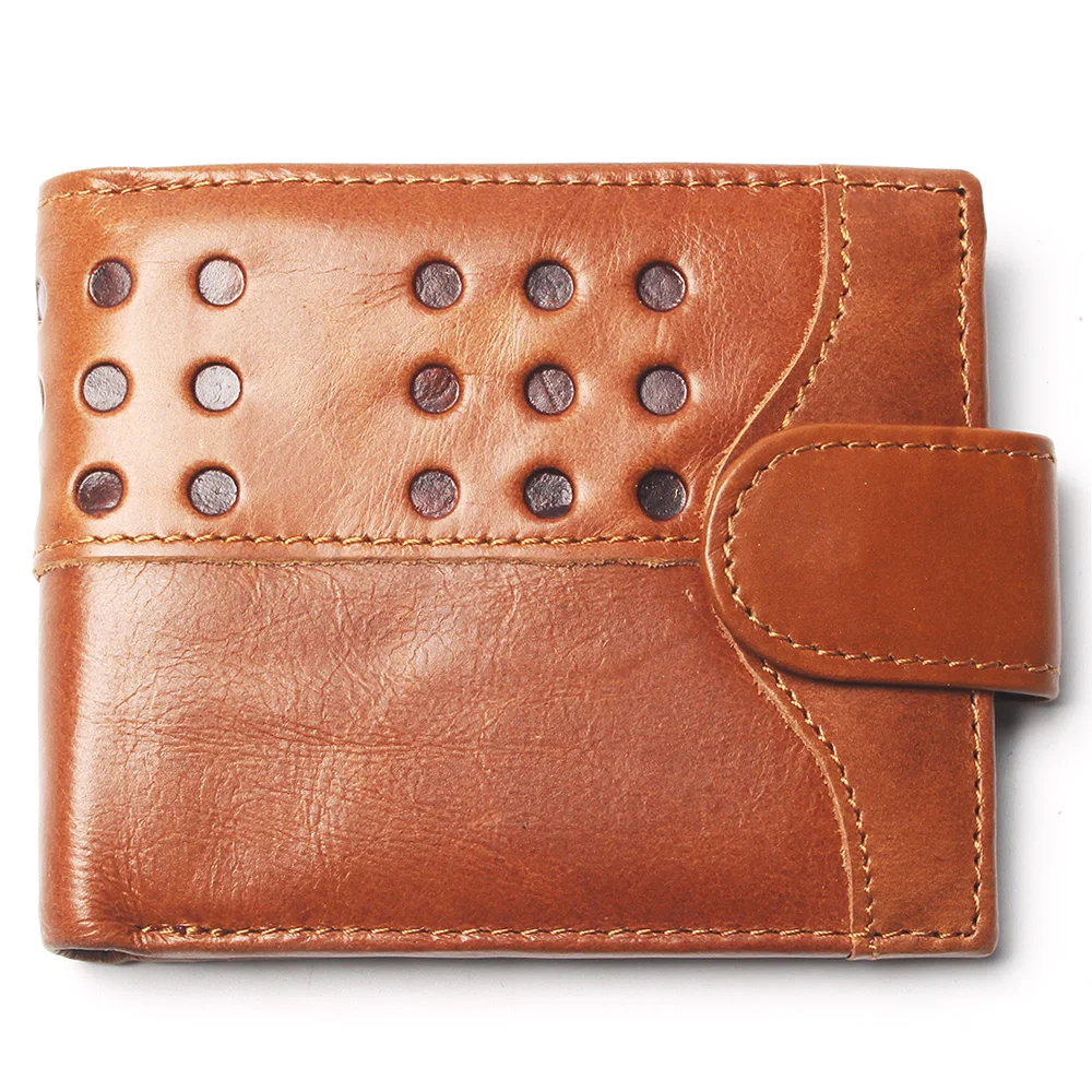 Новый портмоне дешевые Для мужчин s в горошек бумажник с тиснением из натуральной