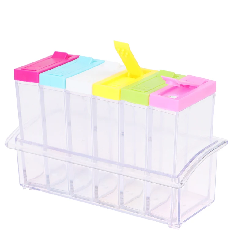 

Spice Jar Seasoning Box Kitchen Storage Bottle Transparent PP Pepper Poder Tool