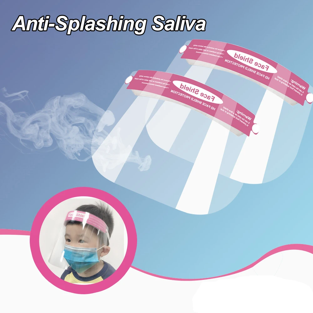 Safety Cartoon Kids Face Protection Mask Full Covering Splash Guard Children Hat |