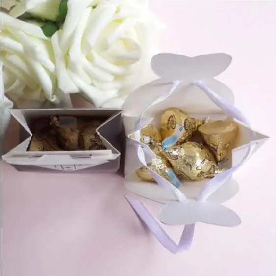 100PCS/Set Wedding Favor Candy Box Bride &amp Groom Dress Tuxedo Party w/ Ribbon boite dragees de mariage | Дом и сад