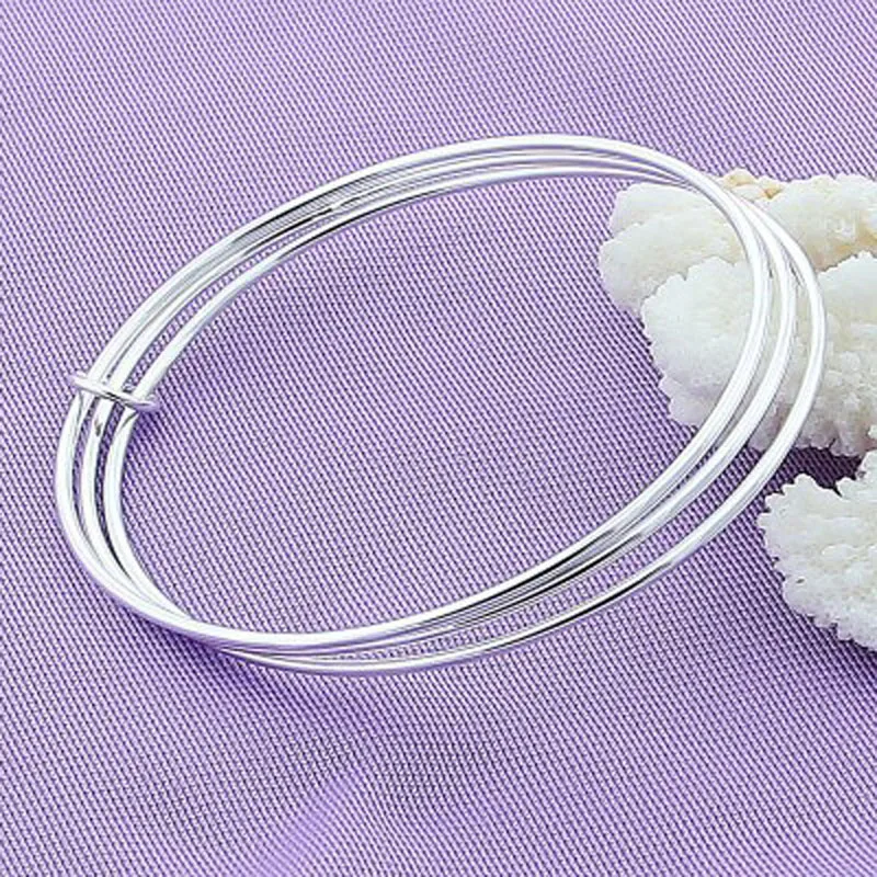 Модные Винтажные серебряные браслеты ювелирные изделия многослойные и браслет