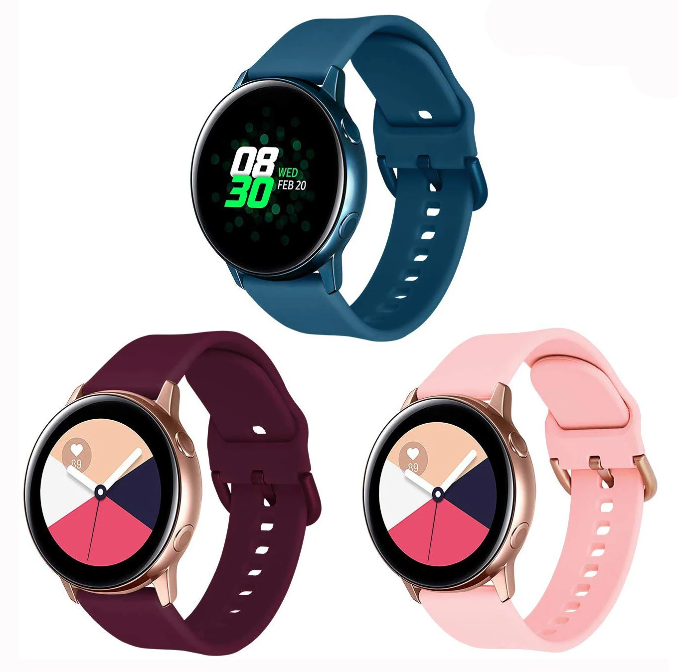 20 мм/22 мм длина браслета для samsung Galaxy часы Active2/Активный/46 мм/42 мм/ремень Шестерни S3/S2/спортивный силиконовый браслет huawei часы GT