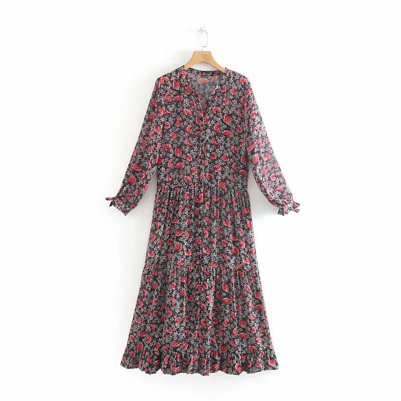 Женское винтажное платье макси в стиле бохо вечерние ничное платье-трапеция с