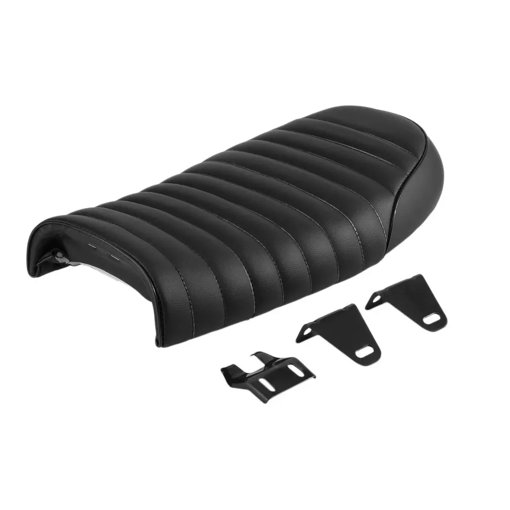 

Black/Coffee Motocycle Seat Covers Cafe Racer Seat Waterproof Leather Padded with Sponge for Honda CG Series