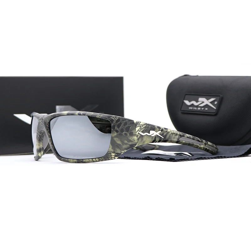 

Wileyx Polarized Outdoor sport Sun Glasses Men's Women's Square Sunglasses HD UV400 Reflective Coating Mirror lens With Case