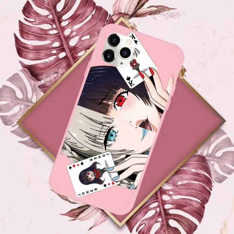 

Japanese Anime Kakegurui Jabami Yumeko Phone Case Candy Color for iPhone 11 pro XS MAX 8 7 6 6S Plus X 5S SE 2020 XR