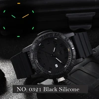 4 colors tritium diving watches carbon fiber men quartz watch t25 green ronda movement watch wr100m outdoor military watch