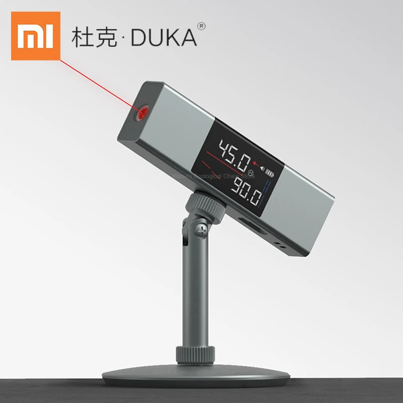 DUKA LI1 Laser Protractor Digital Inclinometer Angle Measure 2 in 1 Laser Level Ruler Type-C Chargable Laser Measurement Tool