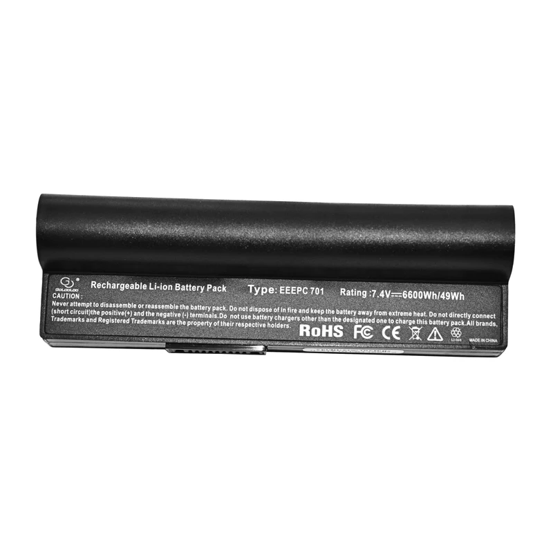 Golooloo 6600 мАч черный Аккумулятор для ноутбука Asus Eee PC 2G 4G 8G 900 700 701 90-OA001B1000 A22-700 A22-P701