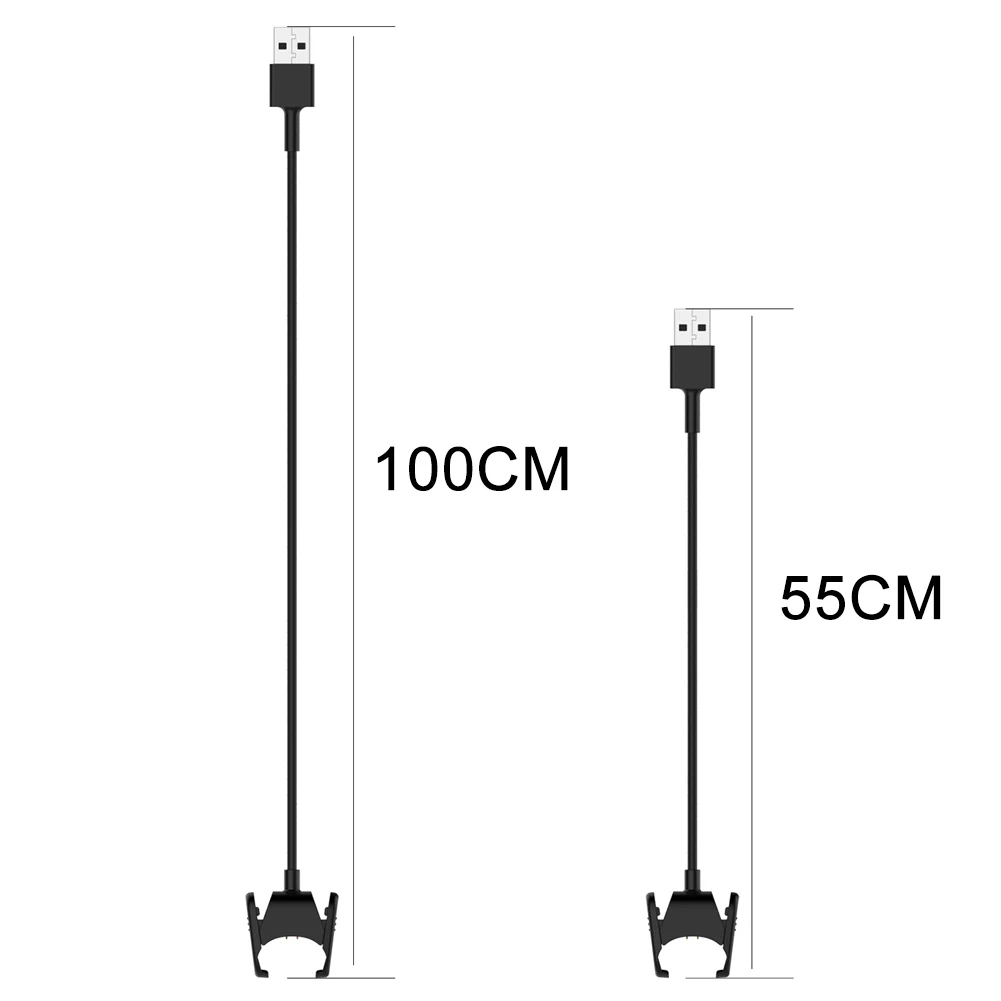 

55/100cm USB Charging Cable Dock Data Cable Cord Charger For Fitbit Charge 3 Smart Bracelet Replacement Charger
