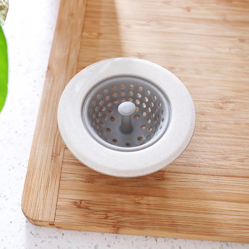 

4 Color Kitchen Sink Drain Plugs Strainers Bathroom Anti-Blocking Tools Round Floor Drain Cover Plug Water Filter Strainer
