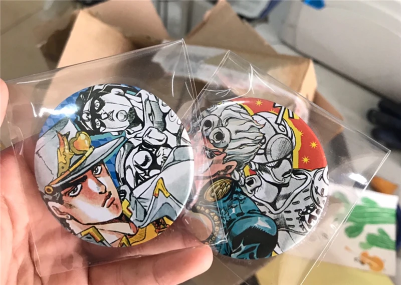 3 шт./компл. 58 мм японский аниме JoJo'S Необычные приключения мультфильм булавки