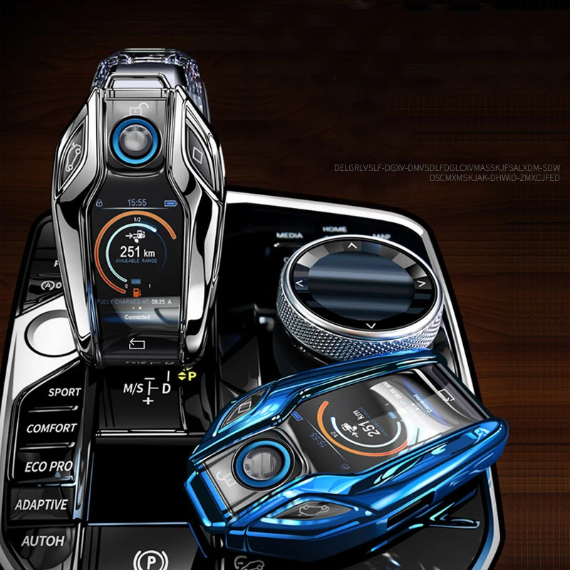 

Cover TPU Key Car Case Cover Fully Key Shell Remote Key Protector for BMW 7 Series 740 6 Series GT 5 Series 530i X3 Display Key