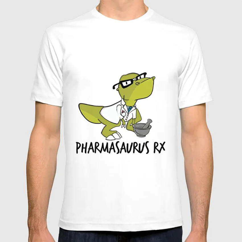 Pharmasaurux Rx аптека динозавр футболка фармацевтика техник медицина динозавр| |