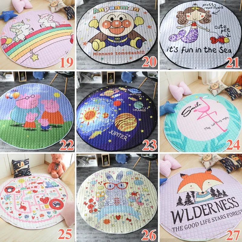 Мультяшные животные лисы Овцы машинки кролик сова детские игровые коврики