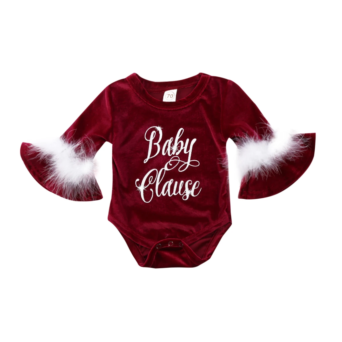 Emmababy Новинка 2019 года плюшевый Рождественский Комбинезон для маленьких девочек с