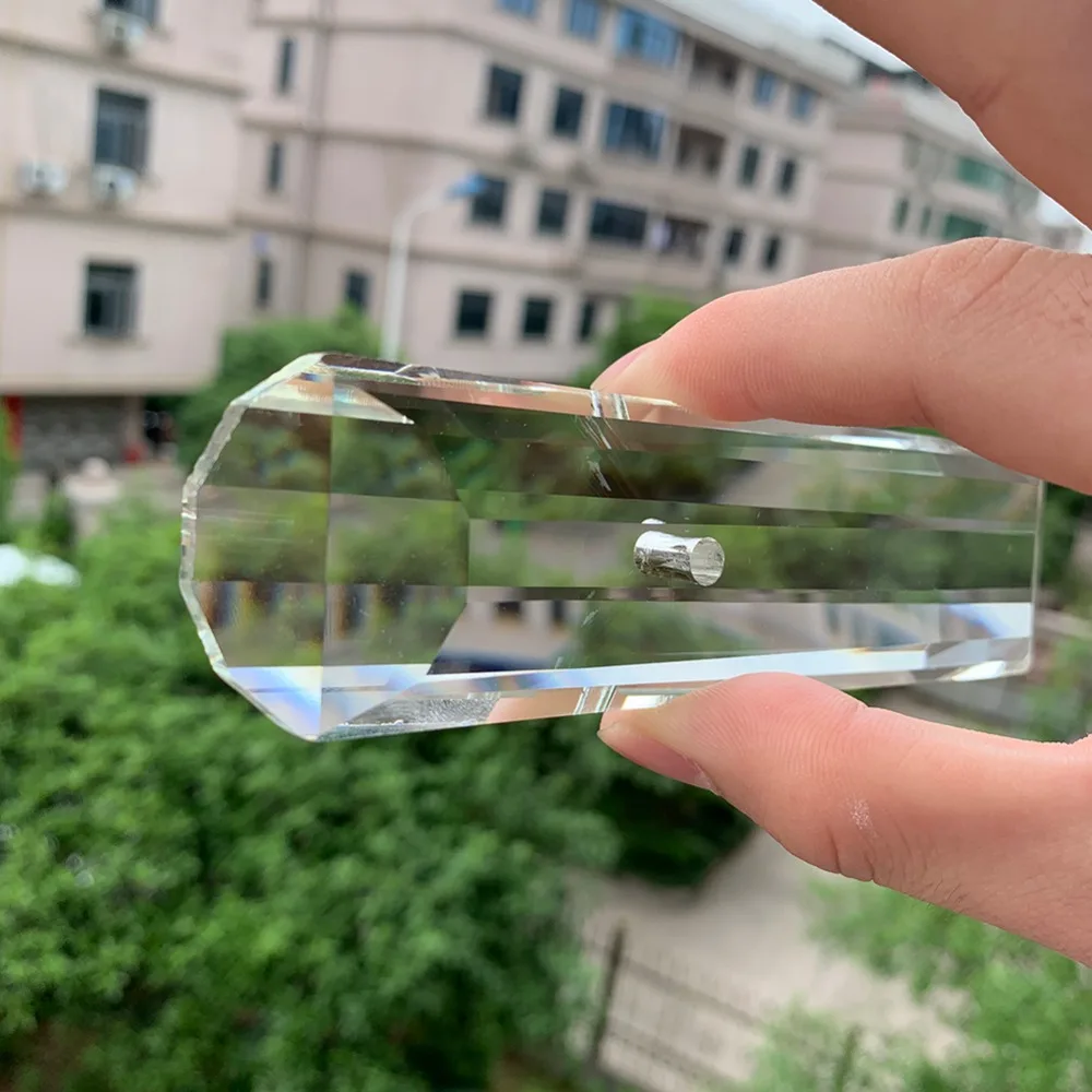 150 мм столб Suncatcher Хрустальная Призма граненая люстра часть радуги DIY ремесло