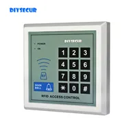 DIYSECUR RFID Proximity ID Card Reader Keypad Entry Lock Door Access Control System Kit with 10 Keyfobs + Free Shipping K2000
