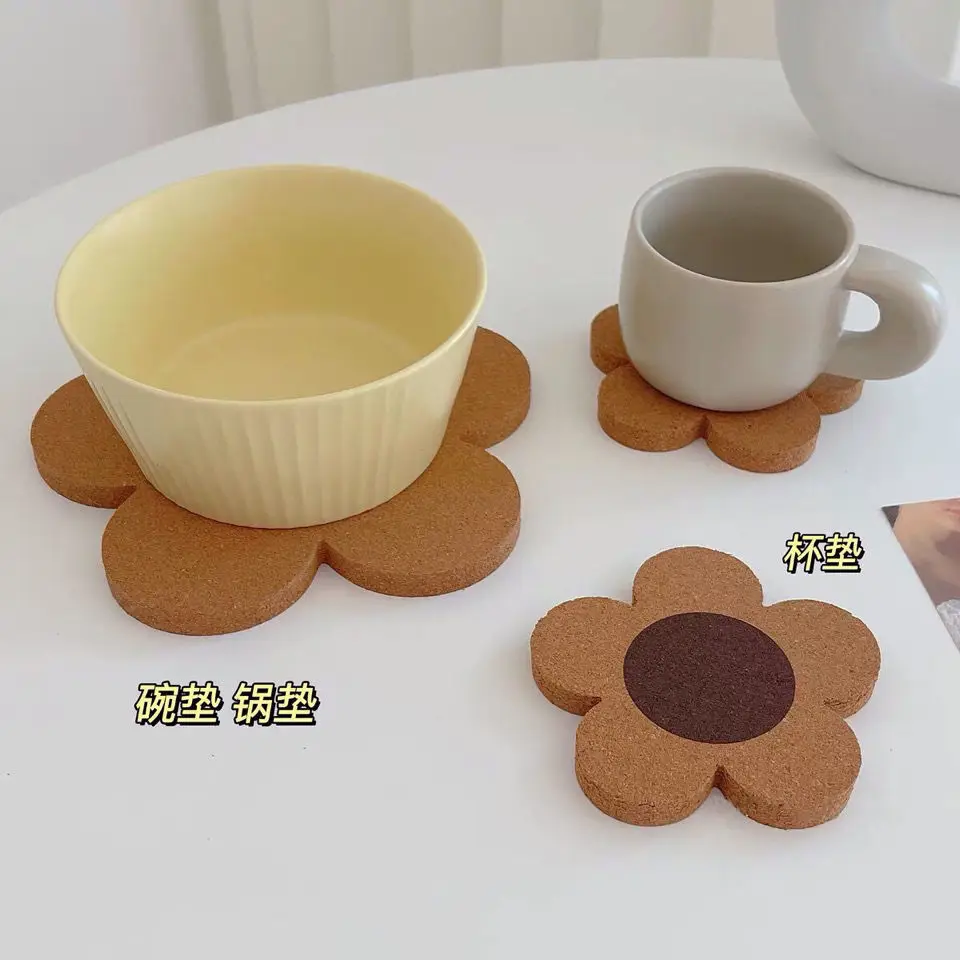 

Nordic Ins Flower Insulated Dining Table Mat Non Slip Coaster Non Slip Coaster Kitchen Accessories Christmas Decoration