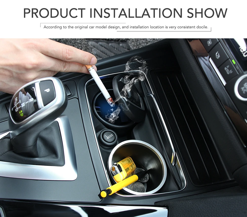 Пепельница для сигарет и дыма в автомобиле портативный контейнер мусора