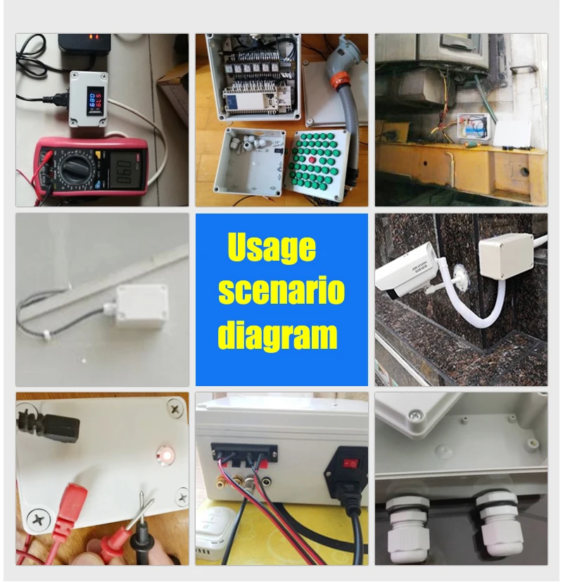 Электронная пластиковая коробка IP67 проектная для наружных электрических