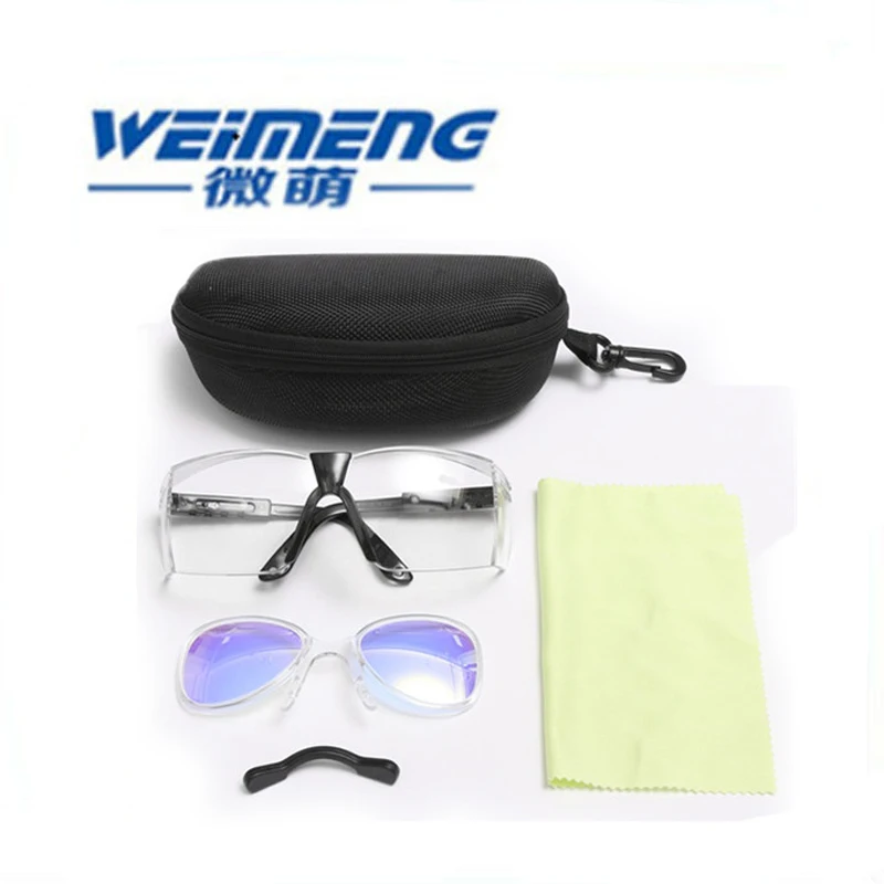 Weimeng брендовые лазерные защитные очки CO2 9900nm 11000nm двухслойные светоотражающие с
