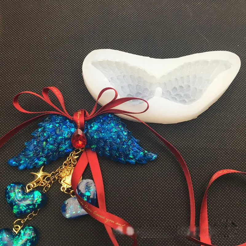 

Handmade Angel Wings Pendant Silicone Resin Mold Epoxy Resin Jewelry Making Tool
