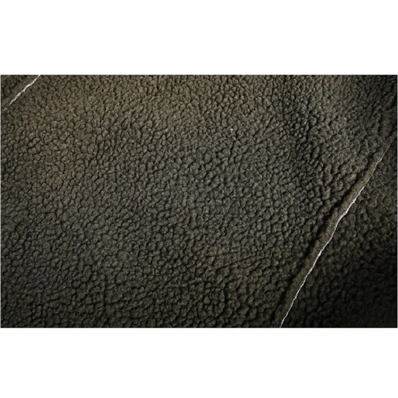 Повседневная теплая 2019 куртка из овчины с большим меховым воротником новая