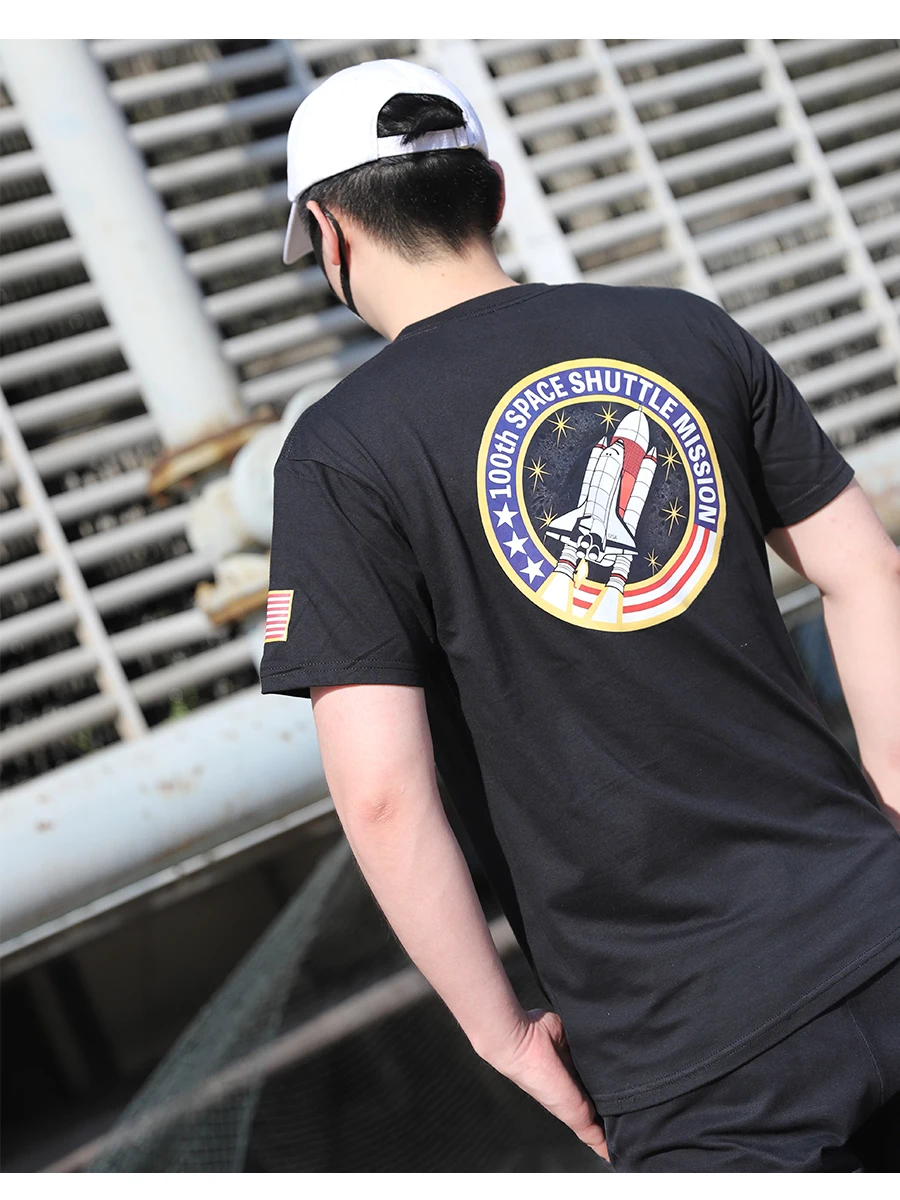 Высококачественная футболка унисекс с принтом космической миссии Apollo рубашки