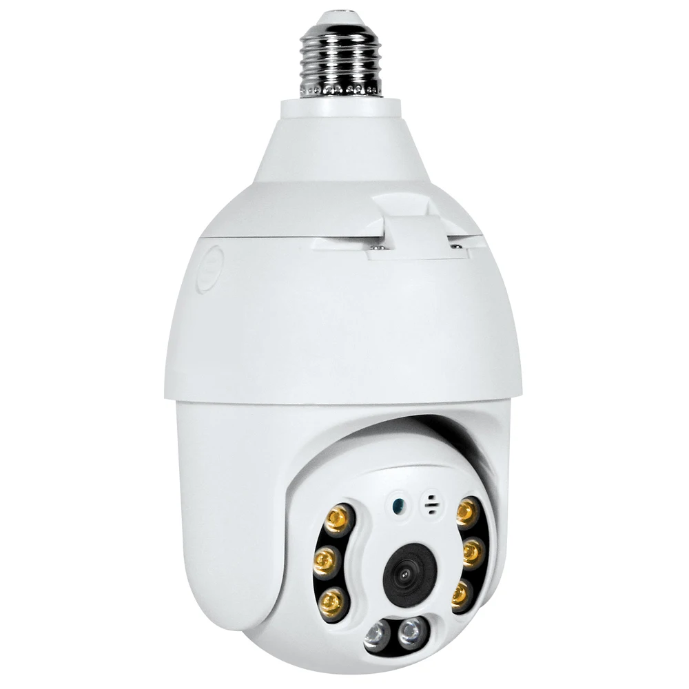 GUUDGO 3MP WIFI E27 Lamp Bulb IP Camera Night Vision PTZ Security CCTV Video Surveillance work with Tuya Smart Life | Безопасность и