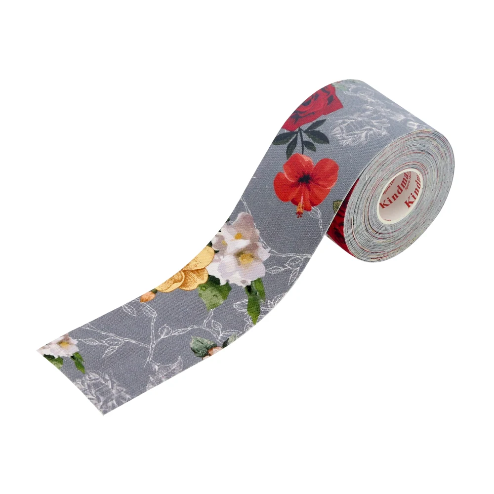 Kindmax печатная кинезиологическая лента из хлопка 5 см м эластичная Спортивная