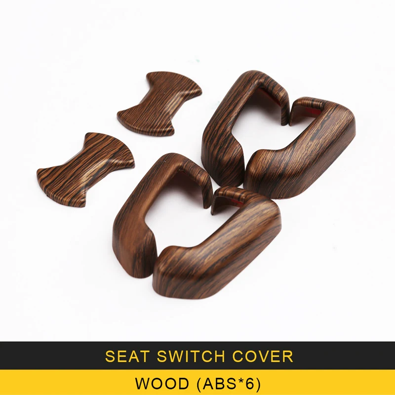 

CARMANGO For Volkswagen T-ROC 2017-2020 Auto Car-styling Seat switch frame cover Trim Stickers Covers Interior Accessories