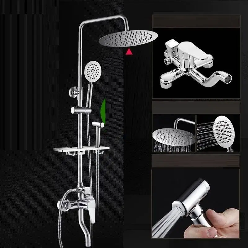 Painel Preto Regadera Doucheset Electrica Choveiro Conjunto Dusche Do Banheiro Douche Ducha Chuveiro Eletrico душ для ванной
