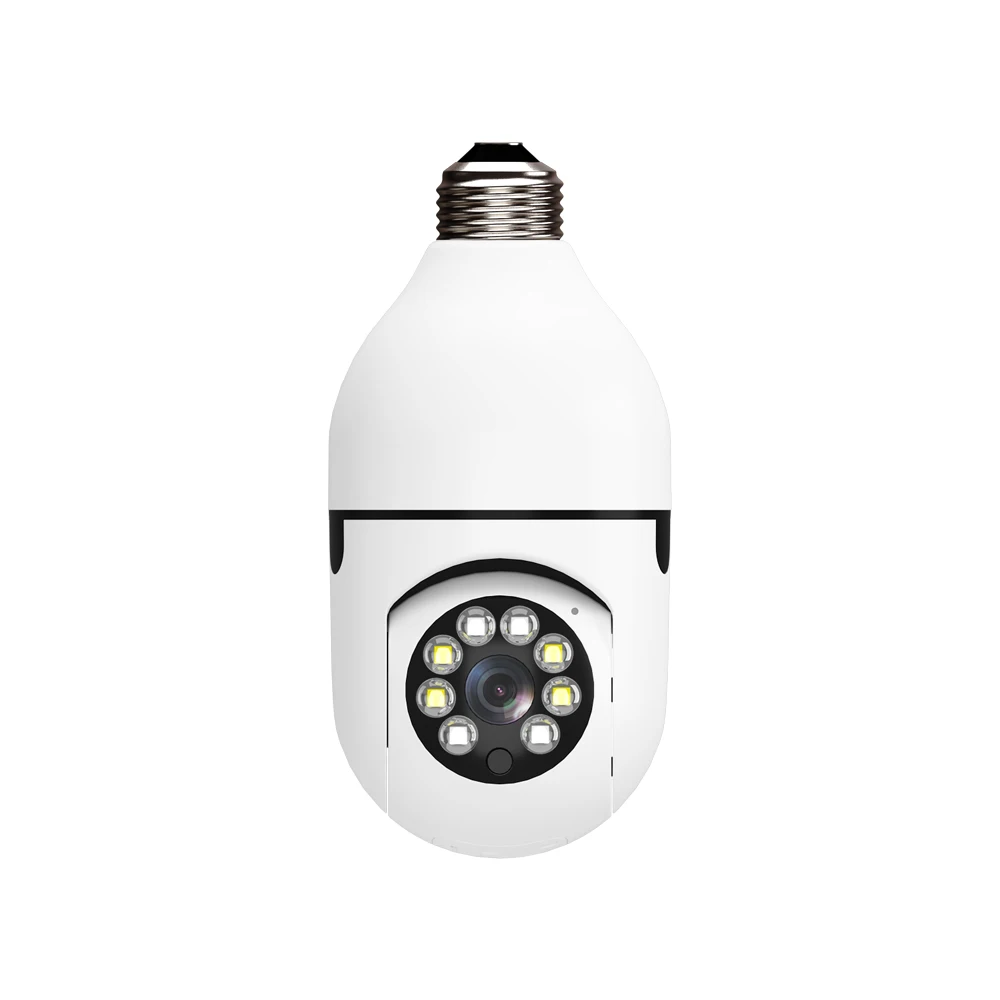 

PTZ WIFI IP Camera Ai Human Detect IR Network Surveillance Auto Tracking CCTV App View Night Vision Panoramic Camera Light Bulb