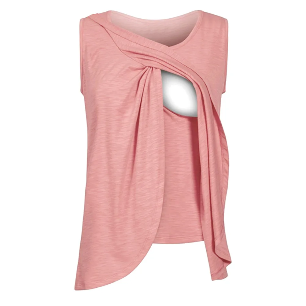 Летняя женская футболка для грудного вскармливания топ кормящих женщин удобная