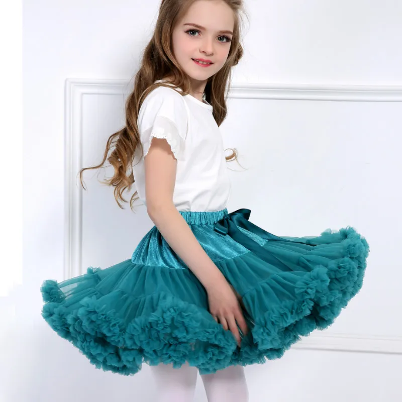 Новая юбка пачка для девочек детская американка балерины пышная фатиновая