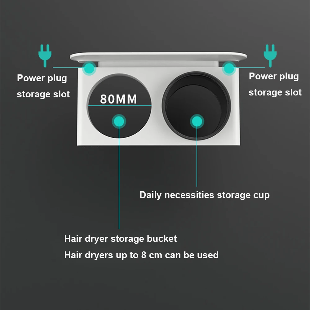 Настенная сушилка для волос LEDFRE настенная стойка сушки в ванной комнате полка