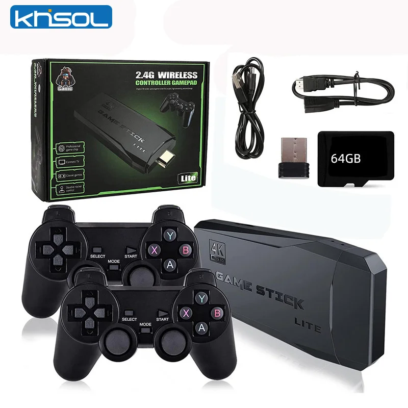 

4K HD Video TV Game Console Output Emulator 10000 Classic Games Game Console Gaming 2.4G Wireless Gamepad For PS1/GBA/ Nintendo
