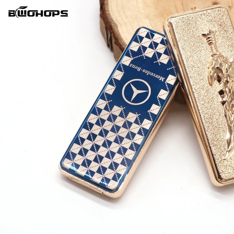 Выдвижная Электронная зажигалка USB перезаряжаемая сигарета для курения