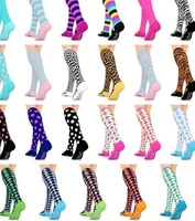 50 styles compression socks sports happy compression socks best for anti fatigue pain relief knee high men women socks