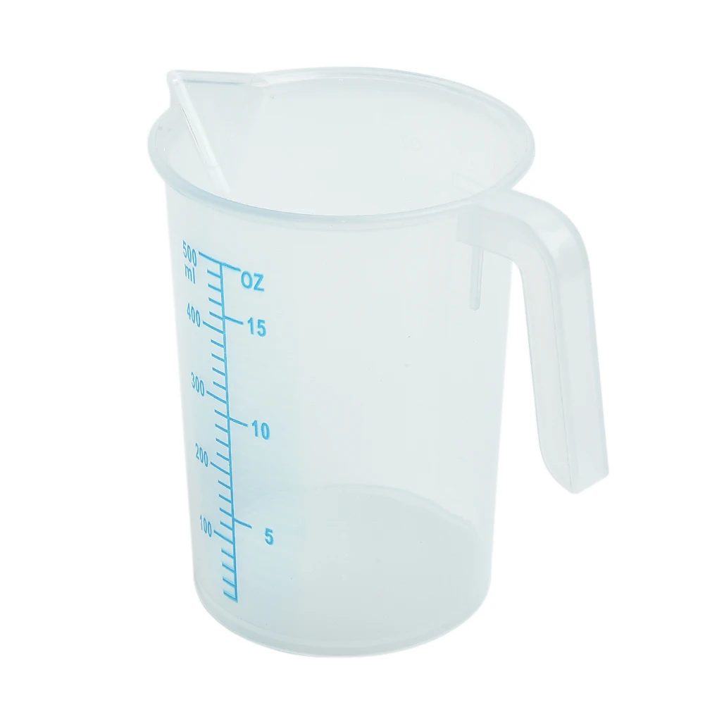 Пластиковый градуированный мерный стаканчик 100 250 500 мл кухонные прозрачные