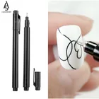 Ручка граффити для дизайна ногтей, ручка с Простыми линиями для творчества и рисования, Водостойкая Подводка для рисования, кисточки для маникюра, искусственный инструмент