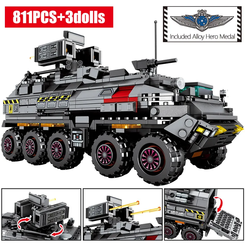 SEMBO город Блуждающие земли Перевозчик автомобиля строительные блоки