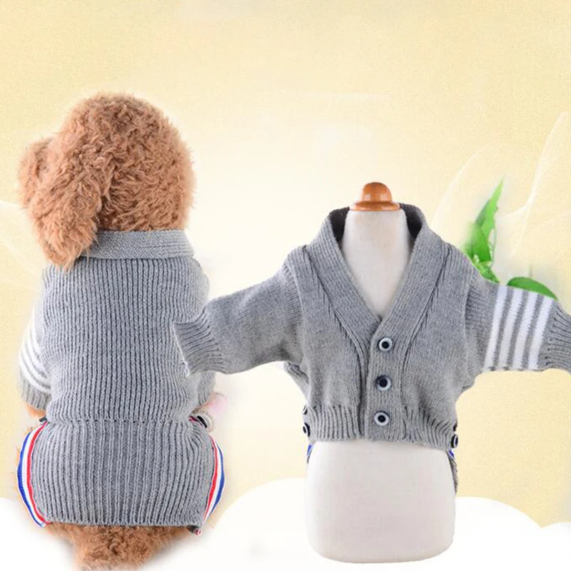 Свитер для собак джемпер Классический мягкий повседневный наряд домашних