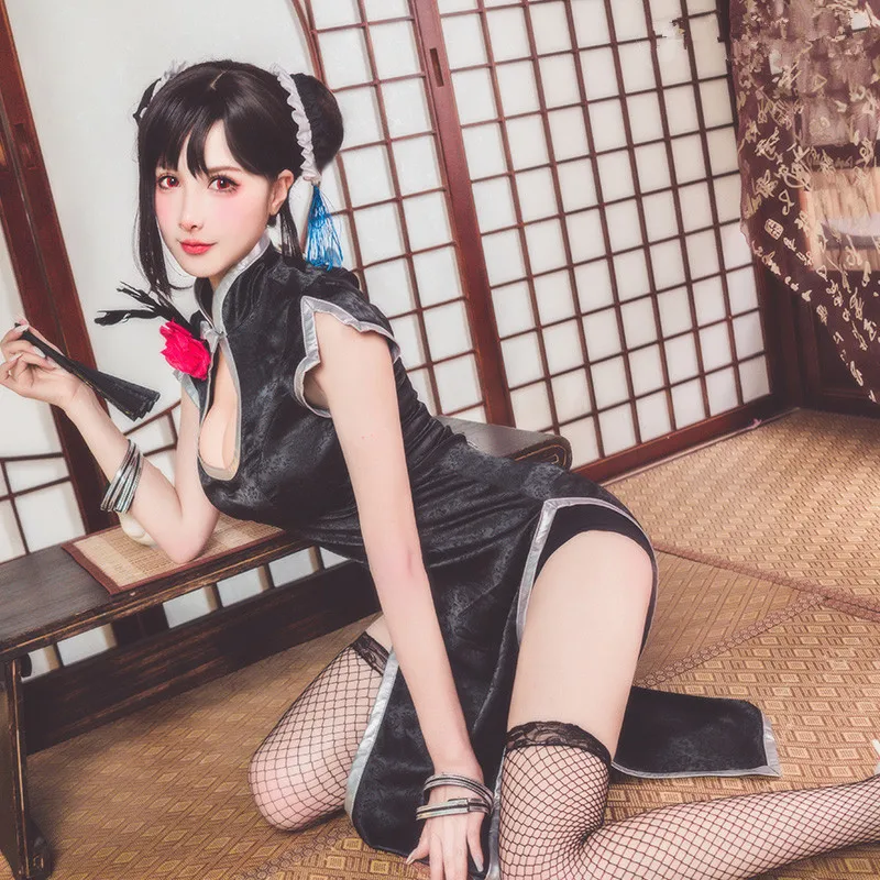 

Fifa Final Fantasy VII remake version Cosplays Tifa Lockhart Cosplay Costume cheongsam dress female can customized