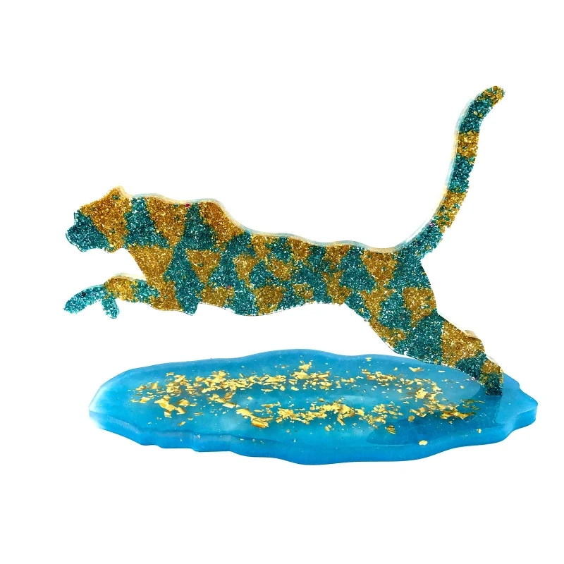 

Modern Running Panther Molds Silicone Leopard Molds Plaste Moulds Epoxy Resin Casting Molds Craft Great Gift for Adults A5KE