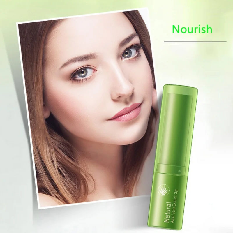 Алоэ Вера бальзам для губ стойкий увлажняющий горячий высококачественный