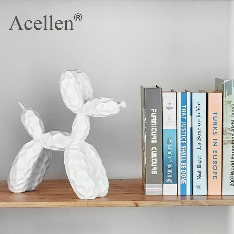 Статуя собаки с воздушным шаром скульптура из смолы домашний декор современный