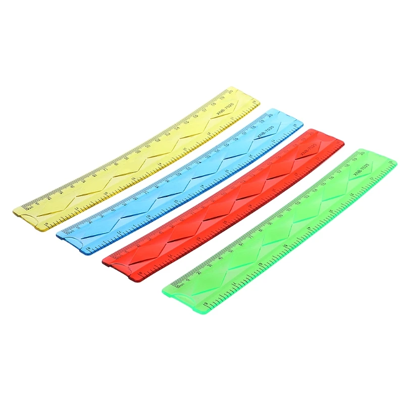 

1PC Soft 20cm Ruler Multicolour Flexible Creative Stationery Rule School Supply R9JA